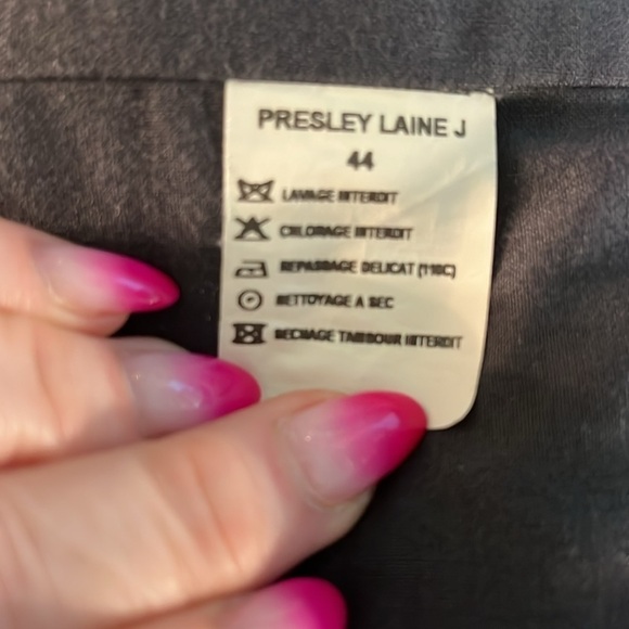 Comptoir des Cotonniers Jacket Wool Blend Tweed Size 44 XL Presley Laine Brown - Picture 11 of 13